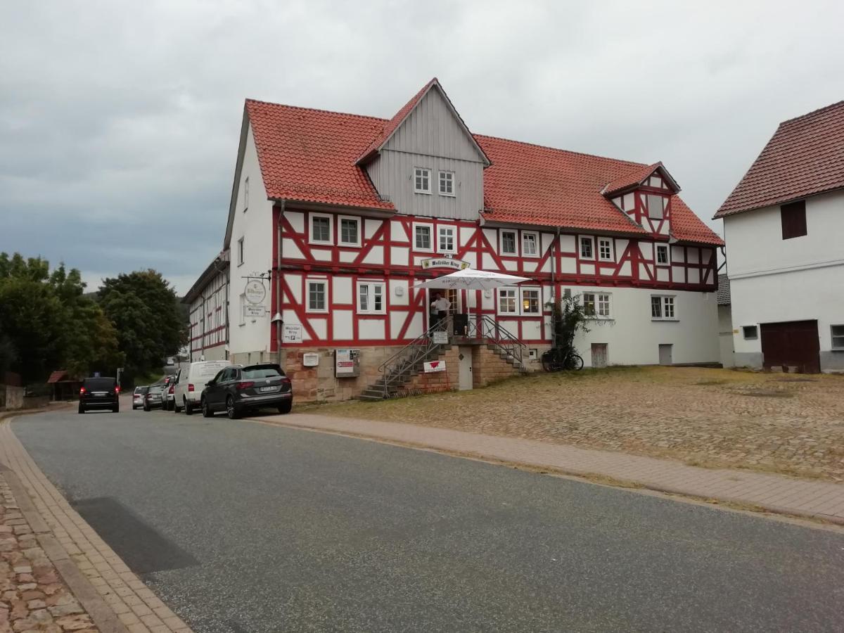Wollröder Krug Hotell Guxhagen Exteriör bild